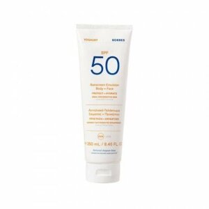 Сонцезахисна емульсія для тіла та обличчя KORRES YOGHURT SUN Sunscreen lotion for body and face SPF50, 250 мл