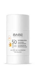 Сонцезахисний невидимий прозорий стік для обличчя і тіла SPF 50, Babe sun protection, 30 г