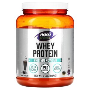 Сироватковий протеїн, Whey Protein, NOW Foods, Sports, вершковий шоколад, 907 г