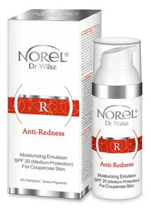 Зволожуюча емульсія для куперозу шкіри Норель, Norel Anti-Redness SPF20, 50 мл