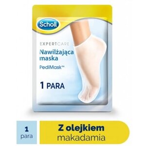 Зволожуюча маска для ніг з олією макадамії, SCHOLL EXPERTCARE, 1 пара