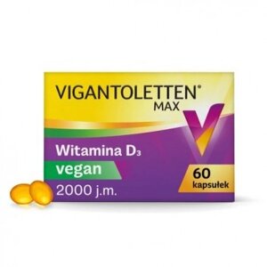 Vigantoletten MAX Vegan, витамин D, 60 капсул