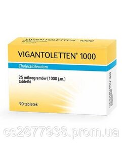 Vigantoletten max 1000 j. m 90 кап. вітамін д3 в капсулах/ Польща
