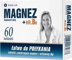 Вітаміни для кісток і зубів Магнез, Magnez + Vit. B6, 60 шт