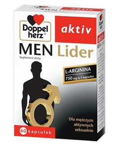 Вітаміни для підвищення чоловічого лібідо Doppelherz Aktiv Men Lider, 60 капсул