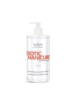 Відновлюючий крем для рук і нігтів, Farmona EXOTIC MANICURE Regenerating hand and nail cream, 500 мл