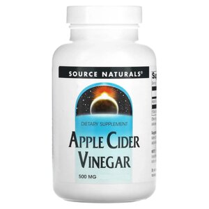 Яблучний оцет, Apple Cider Vinegar, Source Naturals, 500 мг, 90 таблеток