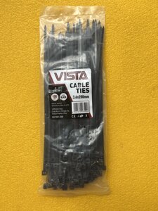 Хомут (стяжка) пластиковий Vista 3.6*200 мм