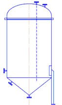 Емкостное оборудование вертикальное