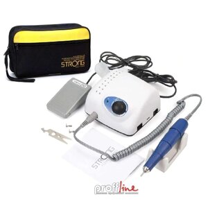 Фрезер для манікюру та педикюру з сумкою Strong 210 35000 об/хв 65 Вт білий