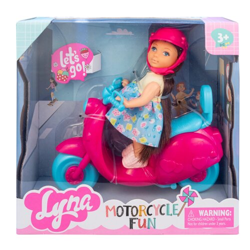 Ігровий набір "Лялька Тая на скутері"4607), рожевий скутер