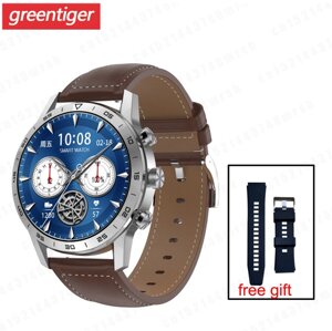 Розумний Смарт Годинник Smart Watch "Greentiger KK70/DT70" Silver з Розмовним динаміком. Тонометр Пульоксиметр