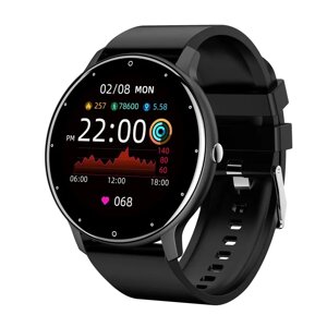 Розумний Смарт годинник Smart Watch ZL02 Чорні / Тонометр Пульоксиметр Android iOS