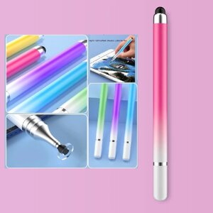 Універсальний Ємнісний Стілус 2 в 1 Touch Pen Рожевий для планшета сенсорного екрану