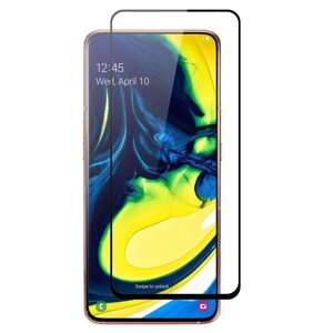 Захисне скло 5D 9H Повної обклейки для Samsung Galaxy A80 2019 Захоплення скло Чорний