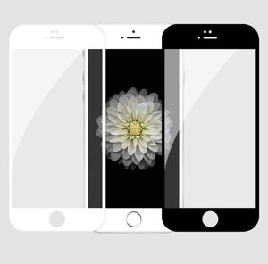 Захисне скло 9D Повної обклейки iPhone 6s/ iPhone 6, Захоплення скло Чорний, black