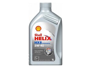 Олива моторна 5W-40 синтетика 1 л SHELL HELIX HX8 A3/B4 SN/CF