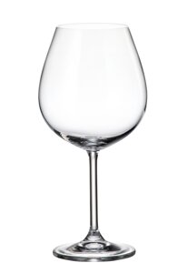 Великі келихи для вина bohemia COLIBRI (GASTRO) 650 мл 6шт прозоре богемське скло Чехія