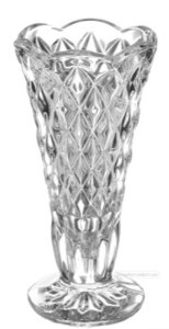 Маленька ваза для квітів Diamond Bohemia 120 мм прозора Чехія (87900/14100/120)