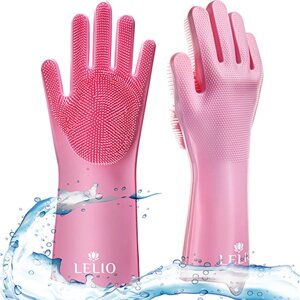 Силіконова рукавичка з щетинками для прибирання Lelio, 2шт. 1001037