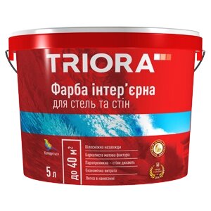 Фарба TRIORA інтер'єрна для стін і стель 14 кг