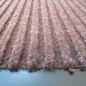 Брудозахисний килимок поліпропіленовий на основі пвх коричневий, strip 90x120-brown