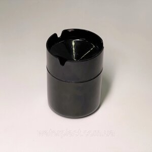 Пепельница настольная из нержавеющей стали, черная 9см Mini