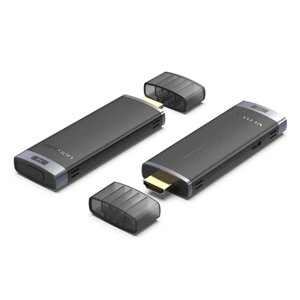 Безпровідний HDMI відео передавач приймач Vention Wireless Transmitter and Receiver Black ADCB0