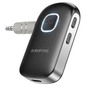 Bluetooth бездротовий ресивер BOROFONE BC42 Car AUX bluetooth, receiver, колір чорний BC42B