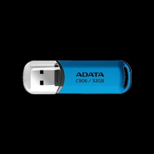 Флешка flash A-DATA USB 2.0 C906 32gb water blue AC906-32G-RWB