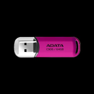 Флешка flash A-DATA USB 2.0 C906 64gb purple pink AC906-64G-RPP