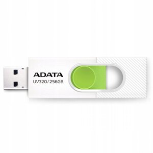 Флешка flash A-DATA USB 3.0 AUV 320 256gb white/green AUV320-256G-RWHGN