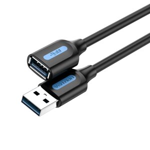 Кабель Vention USB 3.0 A "тато"A "мама" Extension Cable 1M black PVC Type CBHBF