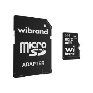 Карта пам'яті MicroSDHC Wibrand 8Gb class 10 WICDHC10/8GB-A