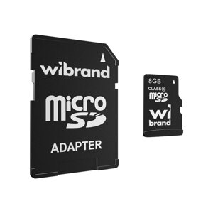 Карта пам'яті MicroSDHC Wibrand 8Gb class 4 WICDC4/8GB-A