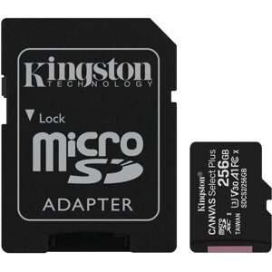 Карта пам'яті MicroSDXC Kingston Canvas Select Plus 256Gb class 10 А1 SDCS2/256GB