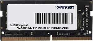 Оперативна пам'ять DDR4 patriot SL 16GB 2666mhz CL19 1X8 sodimm PSD416G26662S