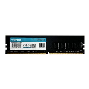 Оперативна пам'ять DDR4 Wibrand 16GB 2666MHz CL19 DIMM WI2666Оперативна пам'ять DDR4D/16GB