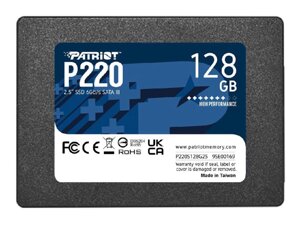 Твердотілий накопичувач SSD Patriot P220 128GB 2.5" 7mm SATAIII P220S128G25