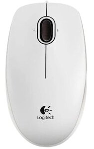 Миша Logitech Optical Mouse B100 White