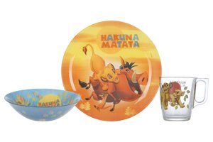 Набір дитячий Luminarc Disney Lion King, 3 предмети