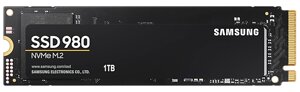 SSD накопичувач samsung 980 EVO 1TB nvme M. 2 (MZ-V8v1T0bw)