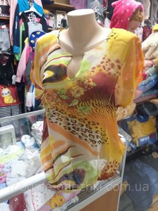 Блуза Сорочка жіноча шифон розмір 46 48 50