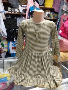 Демісезонне трикотажне плаття для дівчинки Туреччина смужка розмір 98 104 110 116 122 98