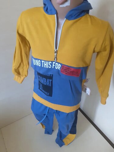 Демісезонний Спортивний костюм для хлопчика жовто блакитний р. 92 98 104 110 116
