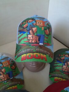 Бавовняна кепка бейсболка Майнкрафт для дівчинки хлопчика 3 4 5 6 7 років