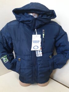 Куртка пуховик для хлопчика хутро Осінь зима розмір 80 - 110 110