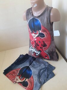 Дитяче літнє плаття туніка з 3D малюнком для дівчаток 104 110 116 122