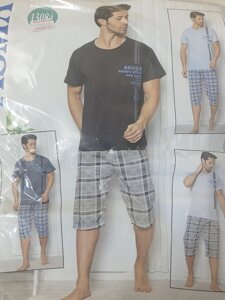 Чоловіча піжама літо футболка шорти Туреччина М L XL 2XL 3XL 2XL