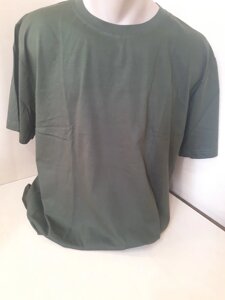 Чоловіча бавовняна футболка хакі розмір 48 50 52 L 50